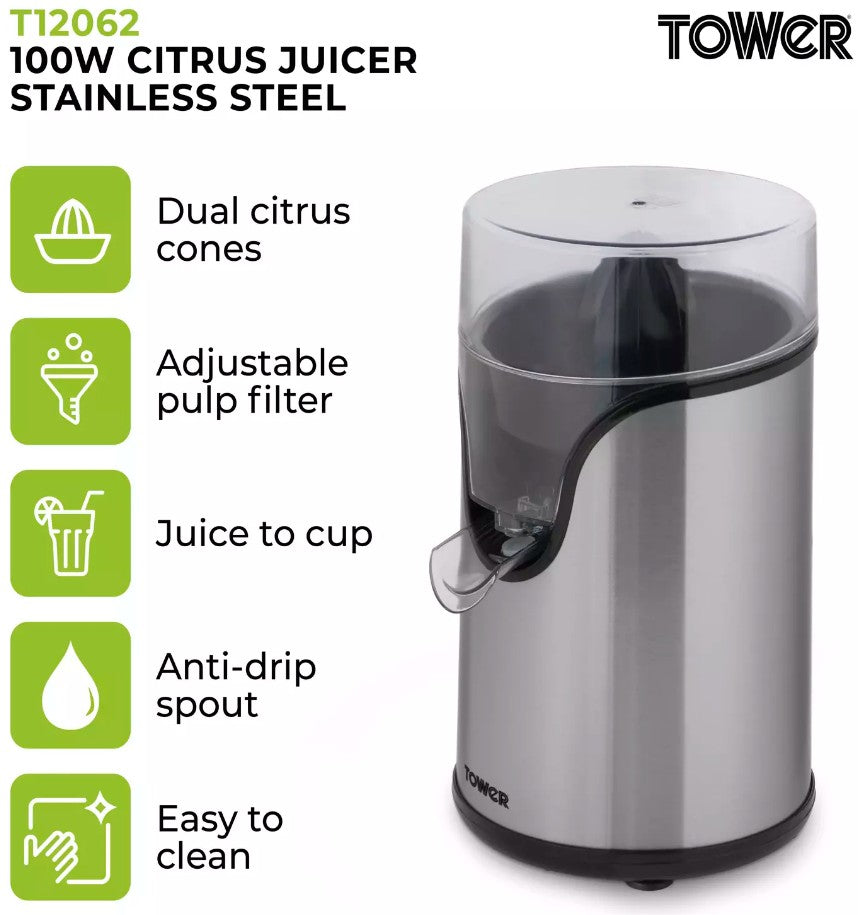 TOWER FREEFLOW CITRUS JUICER | T12062