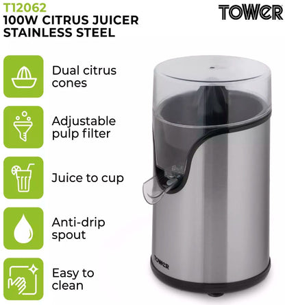 TOWER FREEFLOW CITRUS JUICER | T12062