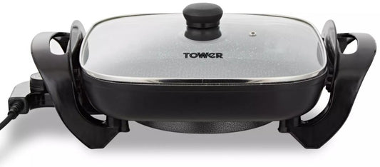 TOWER ELECTRIC FRYING PAN GREY | T14036GRY