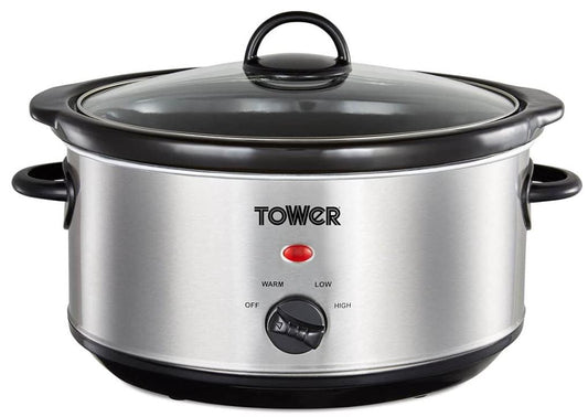 TOWER 3.5 LITRE SLOW COOKER STAINLESS STEEL | T16039