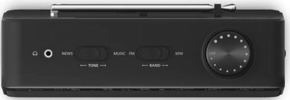 PHILIPS PORTABLE RADIO FM-MW MAINS OR BATTERY BLK | TAR2509-10