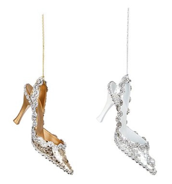 13CM 2 ASST GLITTER JEWEL SHOE | TD155955