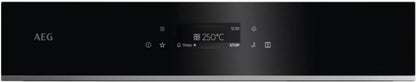 AEG BUILT IN DOUBLE OVEN BLACK | TE7CP61B