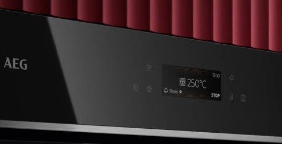 AEG BUILT IN DOUBLE OVEN BLACK | TE7CP61B