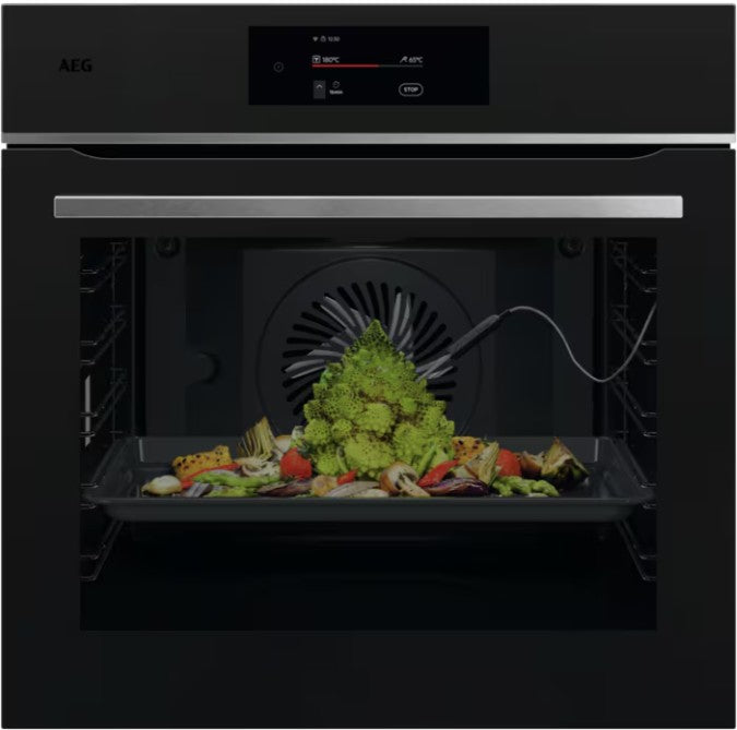 AEG MEAL ASSIST BUILT IN SINGLE PYROLYTIC OVEN BLK | TE7PB731AT