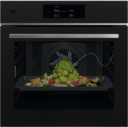 AEG MEAL ASSIST BUILT IN SINGLE PYROLYTIC OVEN BLK | TE7PB731AT