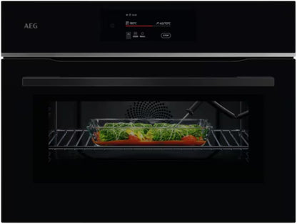 AEG MEAL ASSIST BUILT IN COMBI BLACK | TK8NK721B