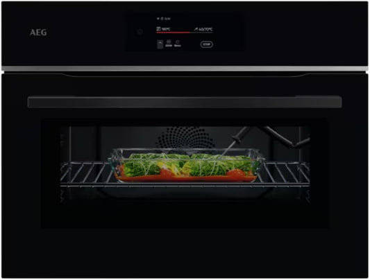 AEG MEAL ASSIST BUILT IN COMBI BLACK | TK8NK721B