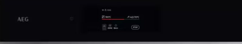 AEG MEAL ASSIST BUILT IN COMBI BLACK | TK8NK721B