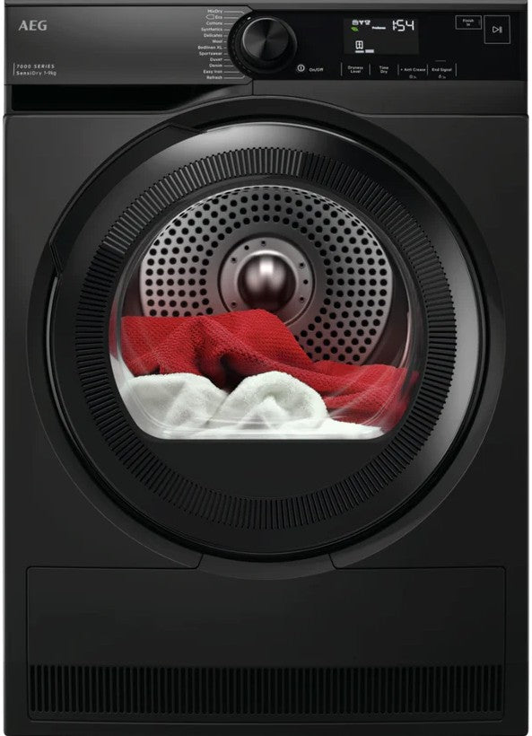 AEG 9KG HEAT PUMP DRYER DARK SILVER | TR749GU4B