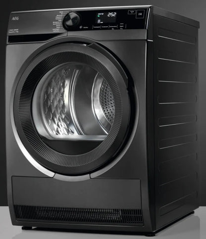 AEG 9KG HEAT PUMP DRYER DARK SILVER | TR749GU4B