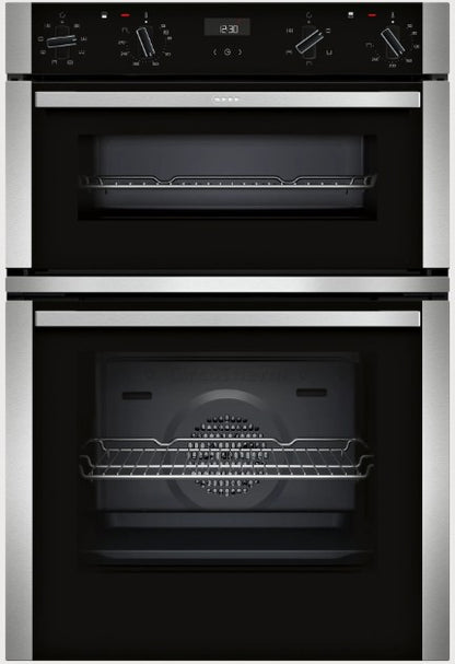 NEFF N50 BUILT IN DOUBLE OVEN STAINLESS STEEL | U1ACE2AN3B
