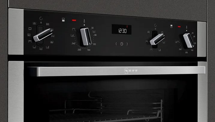 NEFF BUILT IN DOUBLE OVEN SS | U1ACE5HNOB