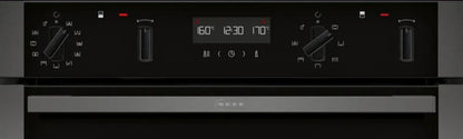 NEFF BUILT IN DOUBLE OVEN PYROLYTIC BLACK-GRAPHITE | U2ACH7AG7B