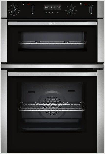 NEFF BUILT IN DOUBLE OVEN ST STEEL | U2ACH7AN7B