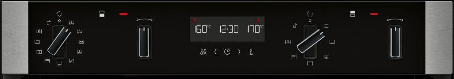 NEFF BUILT IN DOUBLE OVEN ST STEEL | U2ACH7AN7B