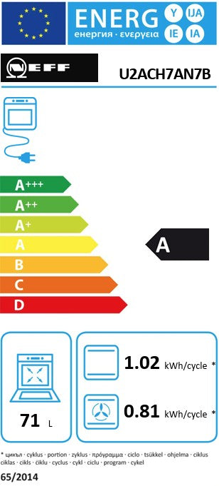NEFF BUILT IN DOUBLE OVEN ST STEEL | U2ACH7AN7B