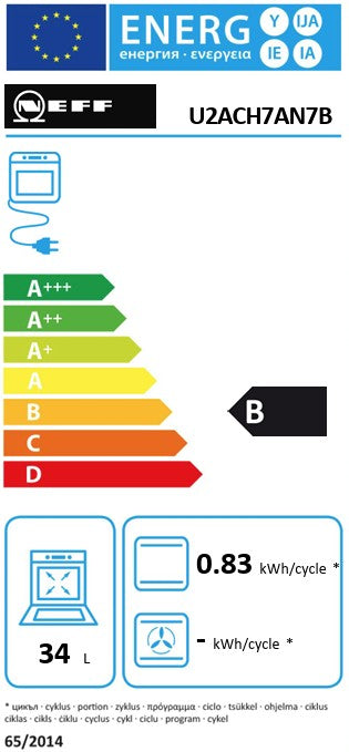 NEFF BUILT IN DOUBLE OVEN ST STEEL | U2ACH7AN7B