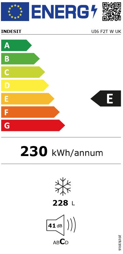 INDESIT 60CM TALL FREEZER NO FROST WHITE | UI6F2TWUK