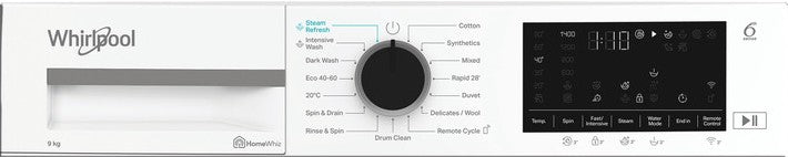 WHIRLPOOL 9KG 1400RPM WASHING MACHINE WHITE | WAM99WBIRE