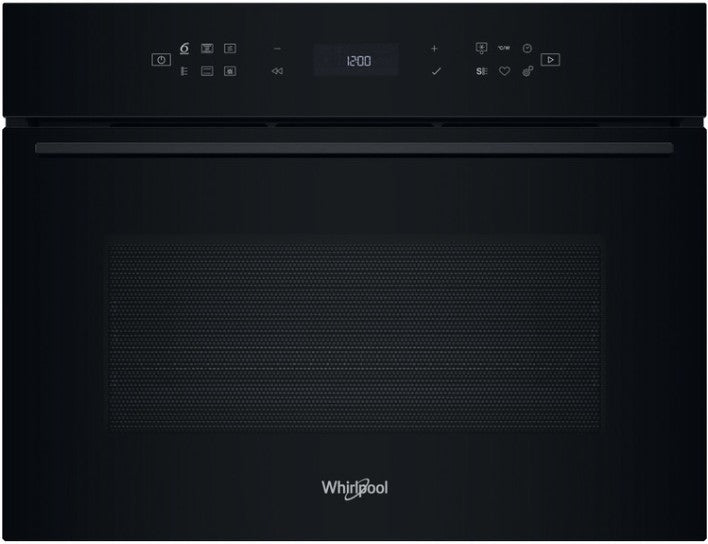 WHIRLPOOL W7 BUILT IN COMBI MICROWAVE BLACK | WCW707HTSBUK
