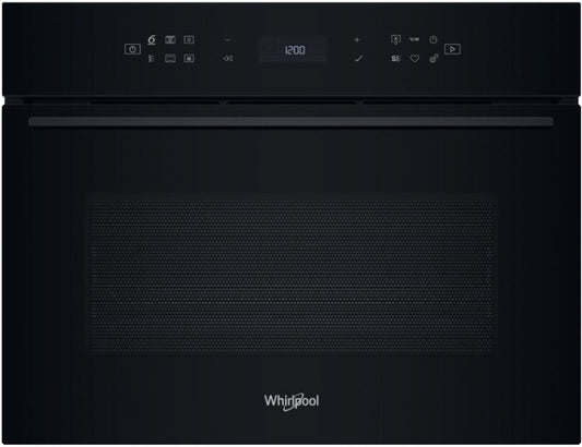 WHIRLPOOL W7 BUILT IN COMBI MICROWAVE BLACK | WCW707HTSBUK