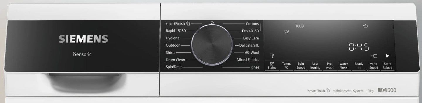SIEMENS IQ500 10KG 1600RPM WASHING MACHINE WHITE | WG56G2Z4GB