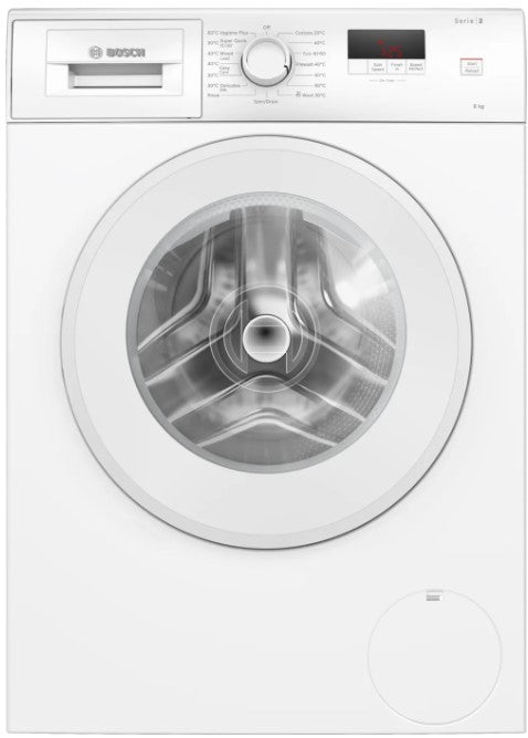 BOSCH 8KG 1400RPM WASHING MACHINE WHITE A RATED | WGE03408GB