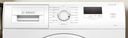 BOSCH 8KG 1400RPM WASHING MACHINE WHITE A RATED | WGE03408GB