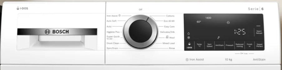 BOSCH SERIES 6- 10KG IDOS 1400RPM WASHING MACH WH | WGG254F1GB