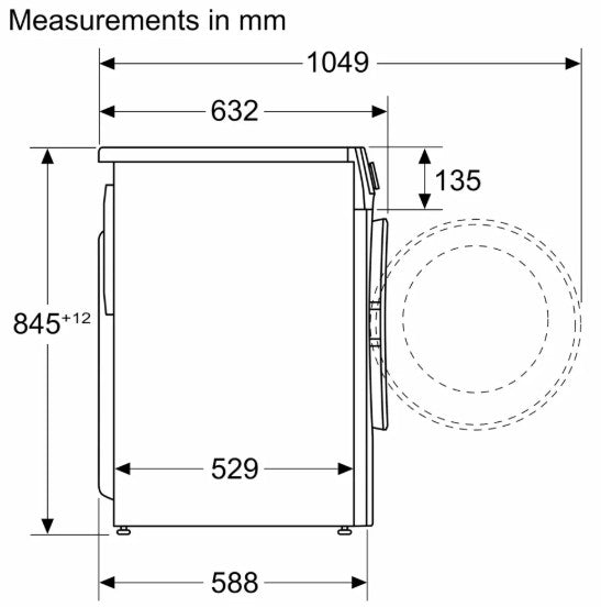 BOSCH SERIES 6- 10KG IDOS 1400RPM WASHING MACH WH | WGG254F1GB