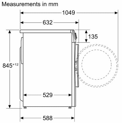BOSCH SERIES 6- 10KG IDOS 1400RPM WASHING MACH WH | WGG254F1GB