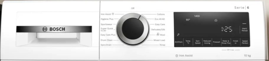 BOSCH SERIES 6- 10KG  1400RPM WASHING MACH WHITE | WGG254Z1GB