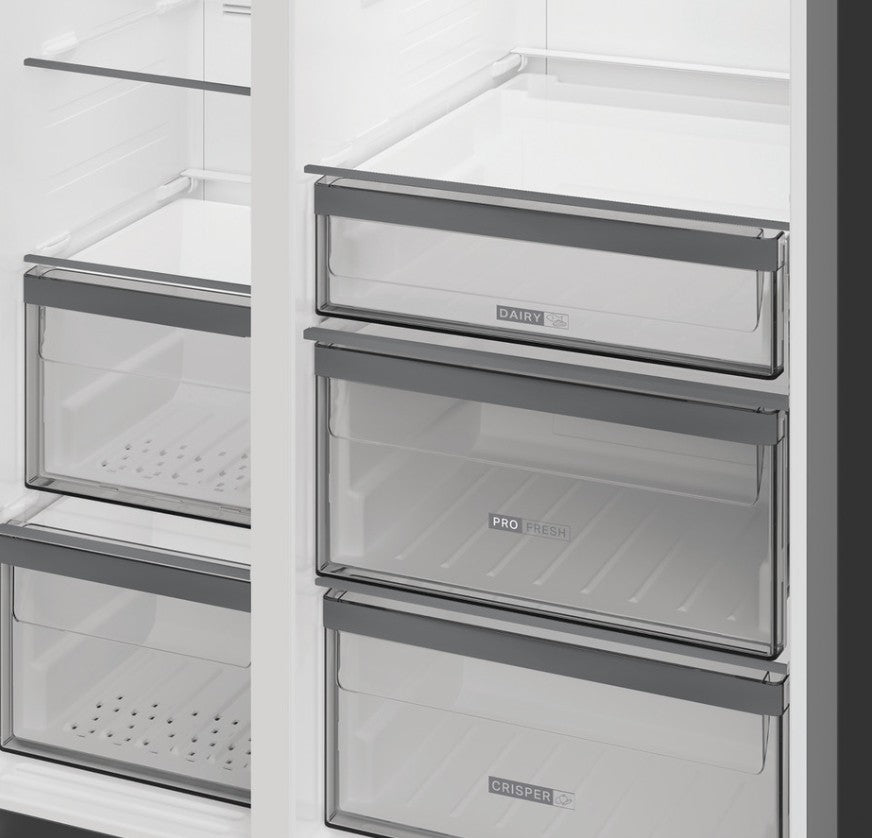 WHIRLPOOL AMERICAN SIDE BY SIDE FR-FZ DARK INOX | WHG26574WXK5UK