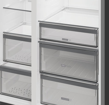 WHIRLPOOL AMERICAN SIDE BY SIDE FR-FZ DARK INOX | WHG26574WXK5UK