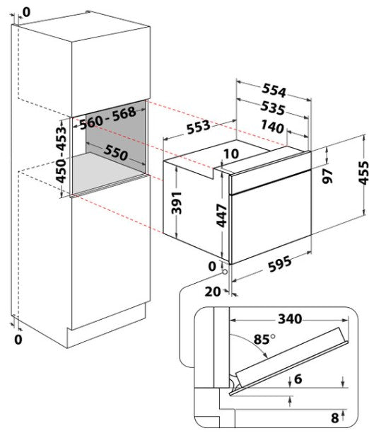 WHIRLPOOL ABSOLUTE COMBI MICROWAVE BLACK | WMW57DHMBUK