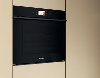 WHIRLPOOL W7 BUILT IN SINGLE PYROLYTIC OVEN BLACK | WOI98FPT2SBA