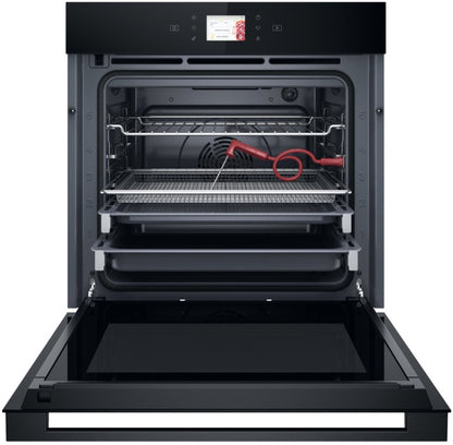 WHIRLPOOL W7 BUILT IN SINGLE PYROLYTIC OVEN BLACK | WOI98FPT2SBA