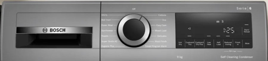 BOSCH 9KG HEAT PUMP CONDENSER DRYER GRAPHITE | WQG245R1GB