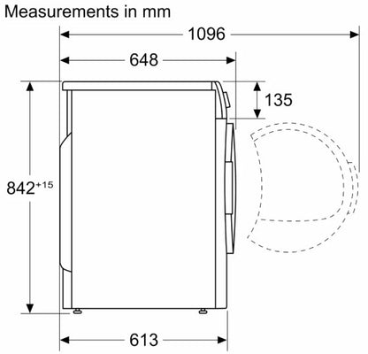 BOSCH 9KG HEAT PUMP CONDENSER DRYER GRAPHITE | WQG245R1GB