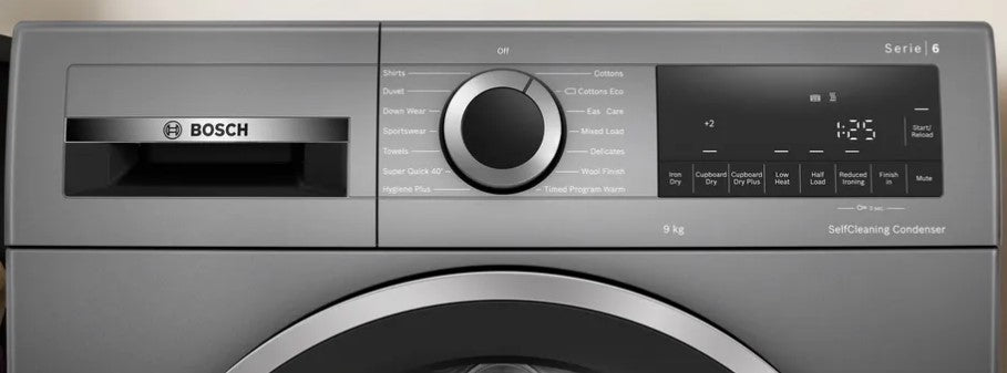 BOSCH 9KG HEAT PUMP DRYER GREY A++ | WQG245R9GB