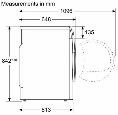 BOSCH SERIES4 HEAT PUMP 8KG TUMBLE DRYER | WTH85224GB