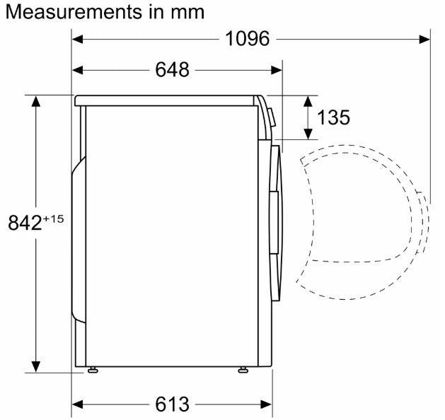 BOSCH SERIES-4 8KG HEAT PUMP DRYER WHITE | WTH85225IE