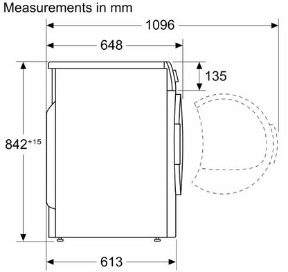 BOSCH SERIES-4 8KG HEAT PUMP DRYER WHITE | WTH85225IE