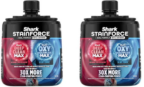 SHARK STAINFORCE 2 X500ML DUAL FORMULA REFILL BUND | XSKBDHXCM500UK