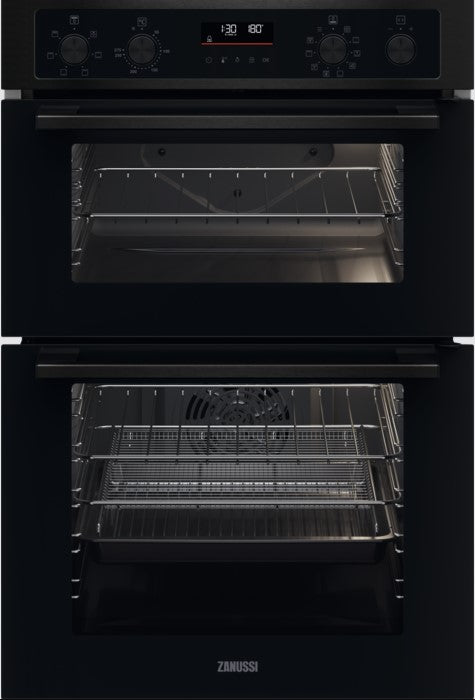 ZANUSSI BUILT INB DOUBLE OVEN BLACK | ZKCNA7KN