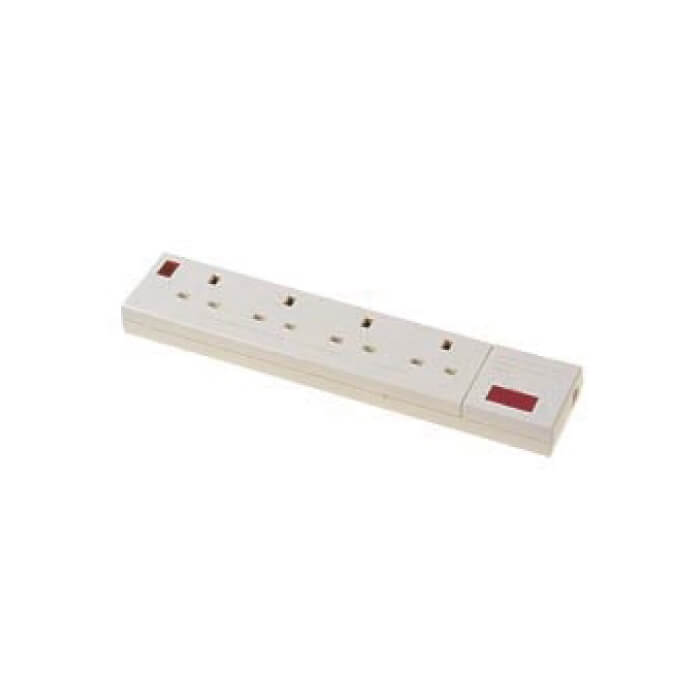 13A 4WAY FUSED SKT C/W NEON | 9429W – Dwyers Electrical