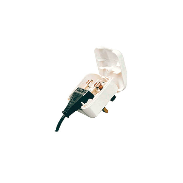 EURO CONVERTOR PLUG 2PIN VDE TO BS1363 ECP Dwyers Electrical euro-convertor-plug-2pin-vde-to-bs1363-ecp-dwyers-electrical